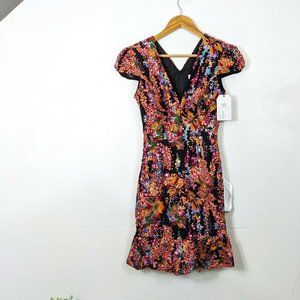 DRESS THE POPULATION Corinne Sequin Dress NWT Size Small